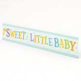 "Sweet Little Baby" Baby Shower Banner